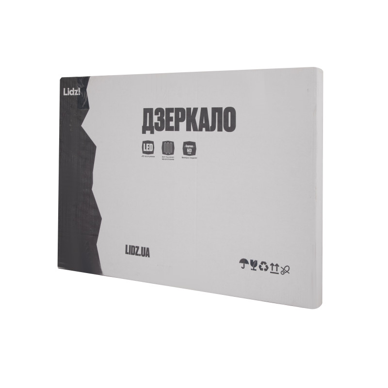 Дзеркало Lidz Orion (OR2) 500х800 з LED-підсвічуванням Touch, з антизапотіванням, з димером, рег. яскравості LDOR50080049291