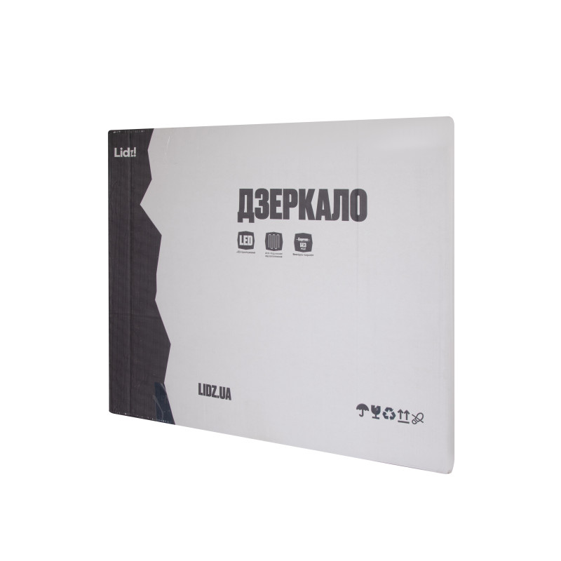 Дзеркало Lidz Orion (OR2) 700х800 з LED-підсвічуванням Touch, з антизапотіванням, з димером, рег. яскравості LDOR70080049293