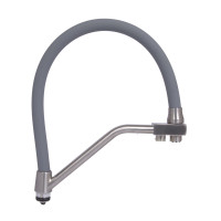 Вилив у зборі Lidz (340х270х32) для змішувача для кухні Aria 020F3 Nickel/Grey LDARI3402703249338