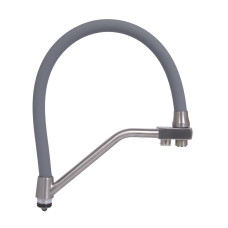 Вилив у зборі Lidz (340х270х32) для змішувача для кухні Aria 020F3 Nickel/Grey LDARI3402703249338