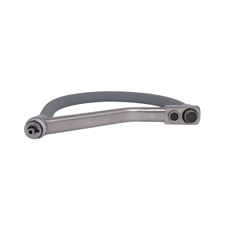 Вилив у зборі Lidz (340х270х32) для змішувача для кухні Aria 020F3 Nickel/Grey LDARI3402703249338