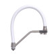 Вилив у зборі Lidz (330х265х35) для змішувача для кухні Aria 020F3 Nickel/White LDARI3302653549380