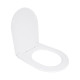 Сидіння для унітазу Qtap (Taurus 490) 422x360x30 мм, White, з мікроліфтом, Slim Duroplast, Quick Release QTSC179W49383