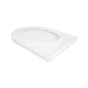 Сидіння для унітазу Qtap (Taurus 490) 422x360x30 мм, White, з мікроліфтом, Slim Duroplast, Quick Release QTSC179W49383