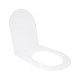 Сидіння для унітазу Qtap (Taurus 520) 455x365x38 мм, White, з мікроліфтом, Slim Duroplast, Quick Release QTSC179W49384