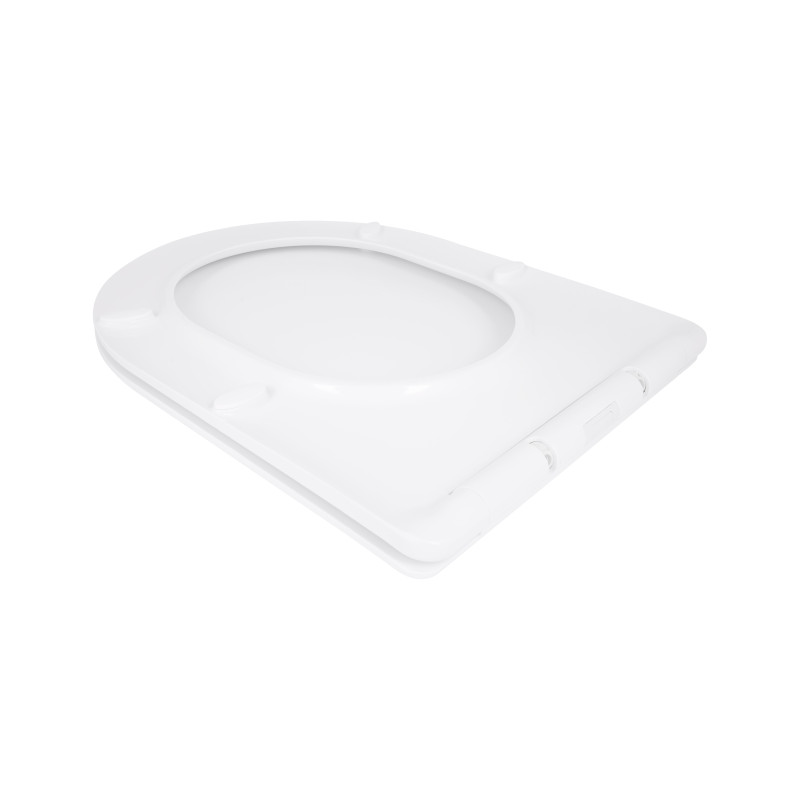 Сидіння для унітазу Qtap (Taurus 520) 455x365x38 мм, White, з мікроліфтом, Slim Duroplast, Quick Release QTSC179W49384