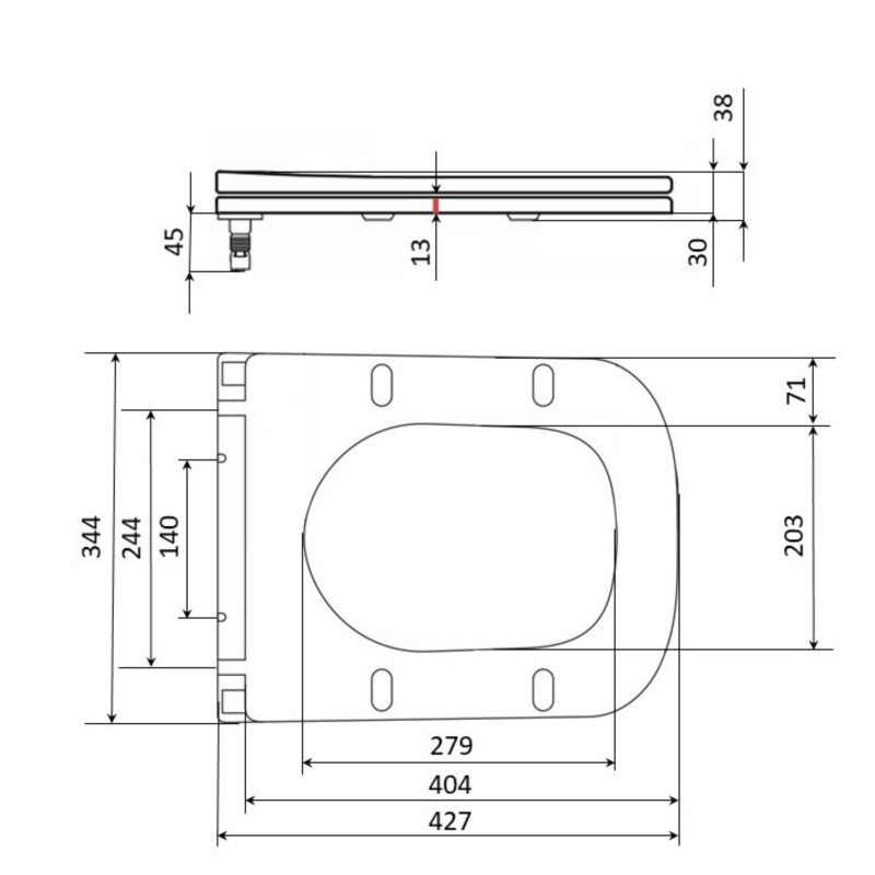 Сидіння для унітазу Qtap (Gemini 490) 428x344x37,5 мм, White, з мікроліфтом, Slim Duroplast, Quick Release QTSC179W49385