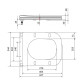 Сидіння для унітазу Qtap (Gemini 490) 428x344x37,5 мм, White, з мікроліфтом, Slim Duroplast, Quick Release QTSC179W49385