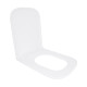 Сидіння для унітазу Qtap (Gemini 490) 428x344x37,5 мм, White, з мікроліфтом, Slim Duroplast, Quick Release QTSC179W49385