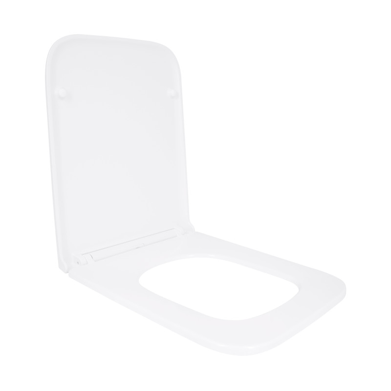 Сидіння для унітазу Qtap (Gemini 520) 448x357x38,5 мм, White, з мікроліфтом, Slim Duroplast, Quick Release QTSC179W49386