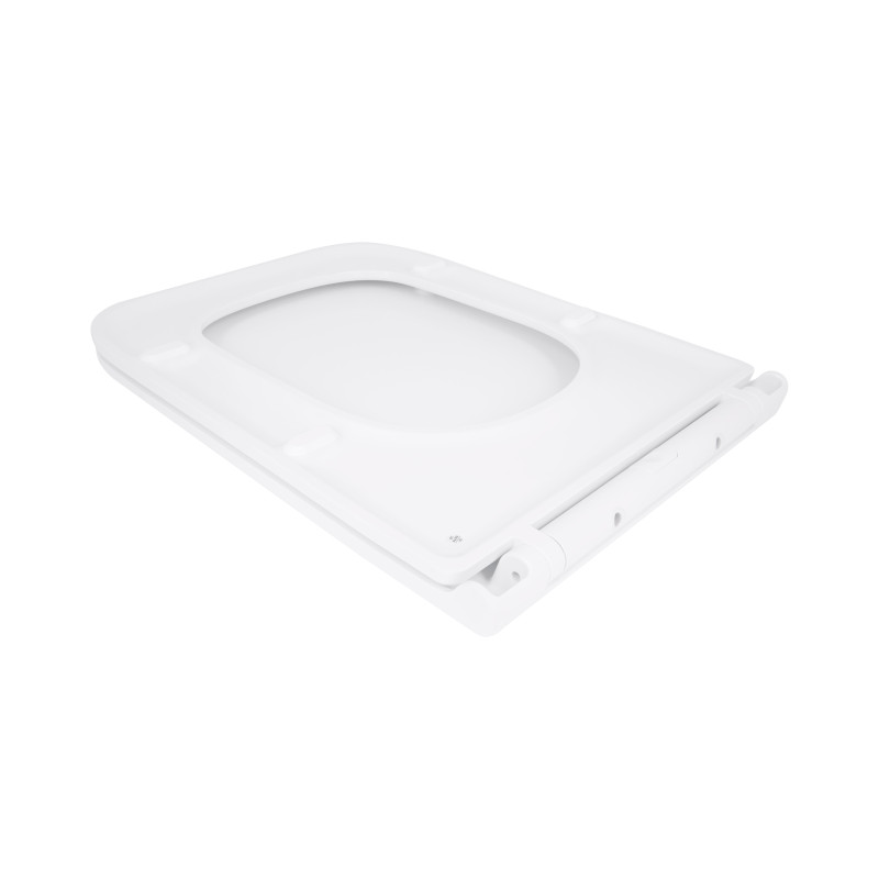 Сидіння для унітазу Qtap (Gemini 520) 448x357x38,5 мм, White, з мікроліфтом, Slim Duroplast, Quick Release QTSC179W49386