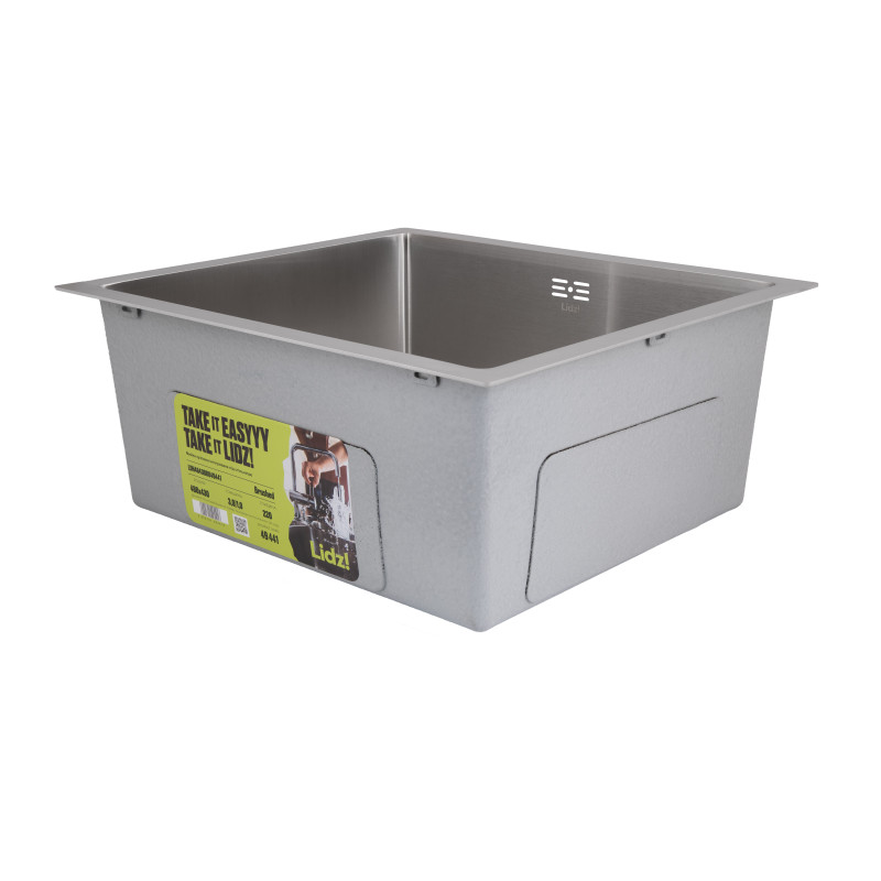 Мийка для кухні інтегрована під стільницю Lidz Handmade H4843 Brushed Steel 3,0/1,0 мм LDH4843BRU49441