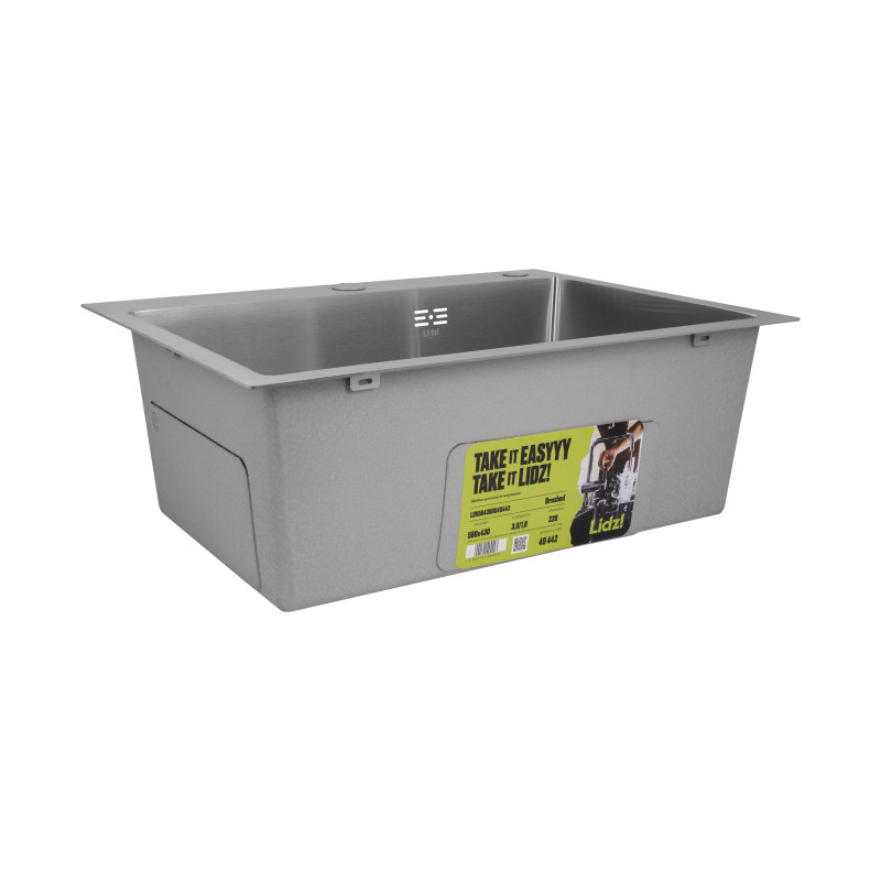 Мийка для кухні інтегрована Lidz Handmade H5843 Brushed Steel 3,0/1,0 мм LDH5843BRU49442