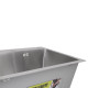 Мийка для кухні інтегрована Lidz Handmade H5843 Brushed Steel 3,0/1,0 мм LDH5843BRU49442