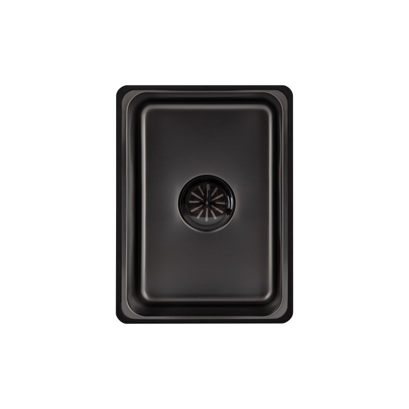 Мийка для кухні інтегрована Lidz Handmade H6845HB Decor Black PVD Honeycomb 3,0/1,0 мм LDH6845HDECBLM49445