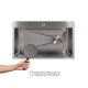Мийка для кухні інтегрована Lidz Handmade H7545 Brushed Steel 3,0/1,0 мм LDH7545BRU49457