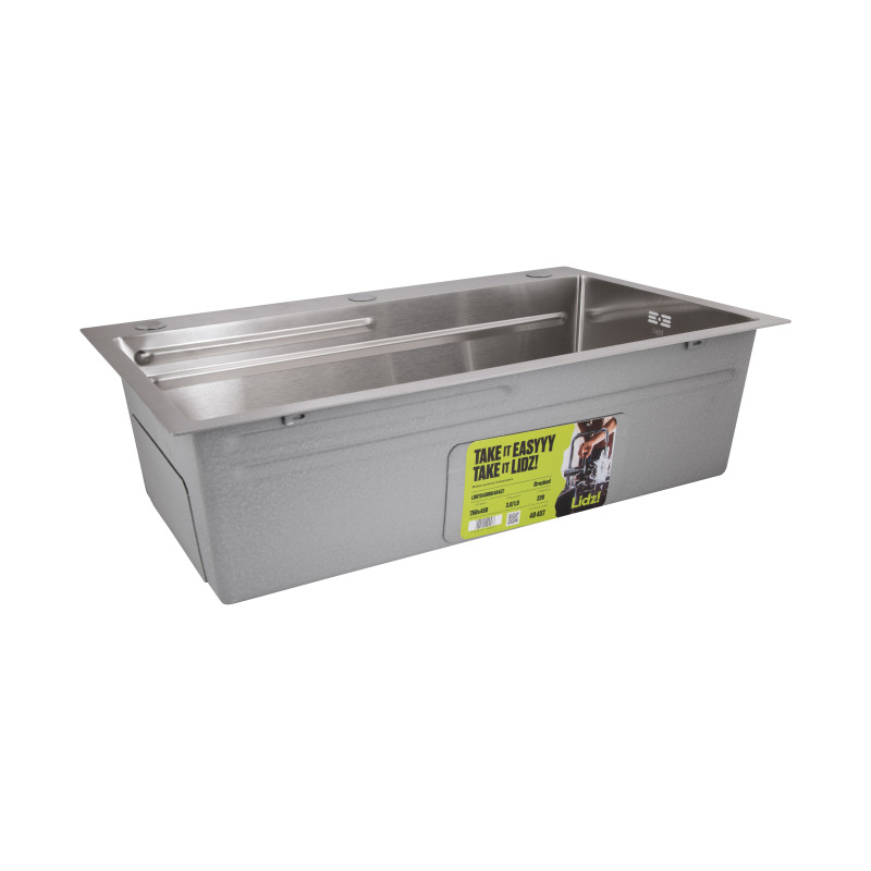 Мийка для кухні інтегрована Lidz Handmade H7545 Brushed Steel 3,0/1,0 мм LDH7545BRU49457