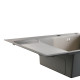 Мийка для кухні інтегрована Lidz Handmade Max 500 H7849L Brushed Steel, 3,0/1,0 мм, крило зліва, збільшена чаша LDH7849LBRU49463