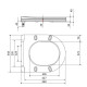 Сидіння для унітазу Qtap (Kolibri) 455×360×30 мм, White, з мікроліфтом Slim Duroplast, Quick Release QTST179W49488