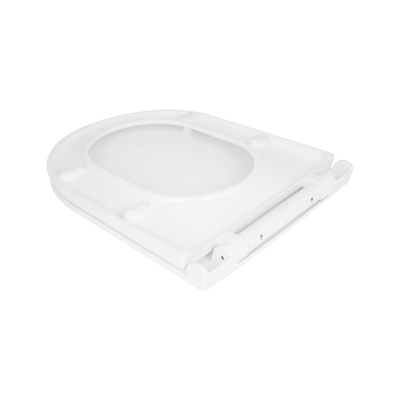 Сидіння для унітазу Qtap (Kolibri) 455×360×30 мм, White, з мікроліфтом Slim Duroplast, Quick Release QTST179W49488