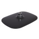 Стельова лійка Lidz (258х190х65) для душових систем Kubis Black LDKUB2581906549513