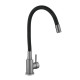 Змішувач для кухні Lidz Aria 015F3 (k35) з гнучким виливом LDARI015F3BGRP49564 Graphite/Black