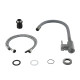 Змішувач для кухні Lidz Aria 015F3 (k35) з гнучким виливом LDARI015F3GGRP49565 Graphite/Grey
