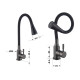 Змішувач для кухні Lidz Aria 015F31 (k35) з гнучким виливом LDARI015F31BGRP49566 Graphite/Black