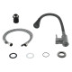 Змішувач для кухні Lidz Aria 015F31 (k35) з гнучким виливом LDARI015F31BGRP49566 Graphite/Black