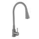 Змішувач для кухні Lidz Aria 015F31 (k35) з гнучким виливом LDARI015F31GGRP49567 Graphite/Grey