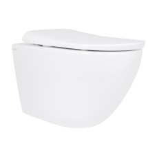 Унітаз підвісний Qtap Robin ML Ultra Quiet 490x365x325 мм, з сидінням Soft-close MagLock, White QTROBML26W49621