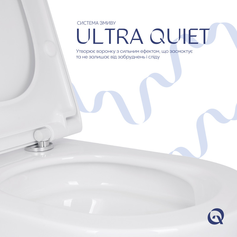 Унітаз підвісний Qtap Scorpio ML Ultra Quiet 490x365x325 мм, з сидінням Soft-close MagLock, White QTSCOML26W49622