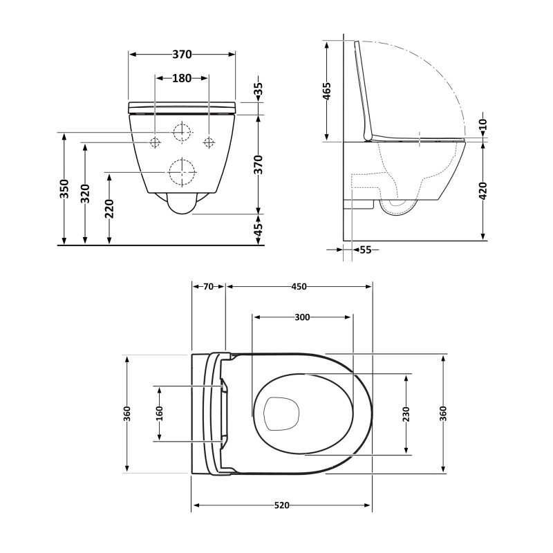 Унітаз підвісний Qtap Robin ML Ultra Quiet 520x365x365 мм, з сидінням Soft-close MagLock, White QTROBML26W49623