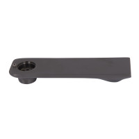 Вилив Qtap (160х44х21,5) для душової системи Vlasta New Gunmetal Black PVD QTVLA16044215GMB49669