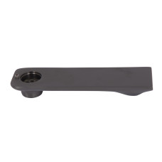 Вилив Qtap (160х44х21,5) для душової системи Vlasta New Gunmetal Black PVD QTVLA16044215GMB49669