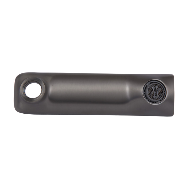 Вилив Qtap (160х44х21,5) для душової системи Vlasta New Gunmetal Black PVD QTVLA16044215GMB49669