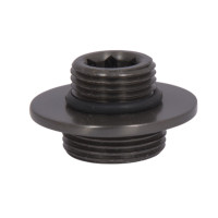 Гайка кріплення стійки Qtap (19,5х35х35) для душової системи Vlasta New Gunmetal Black PVD QTVLA1953535GMB49700
