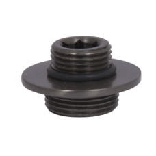 Гайка кріплення стійки Qtap (19,5х35х35) для душової системи Vlasta New Gunmetal Black PVD QTVLA1953535GMB49700