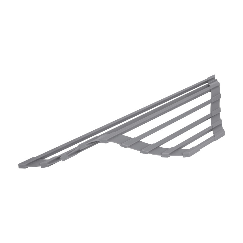 Сушарка на кухонну мийку кутова Lidz Acsis LA17 Gray, квадратна основа, для посуду 430х175 мм LDACSLA17GRA49770