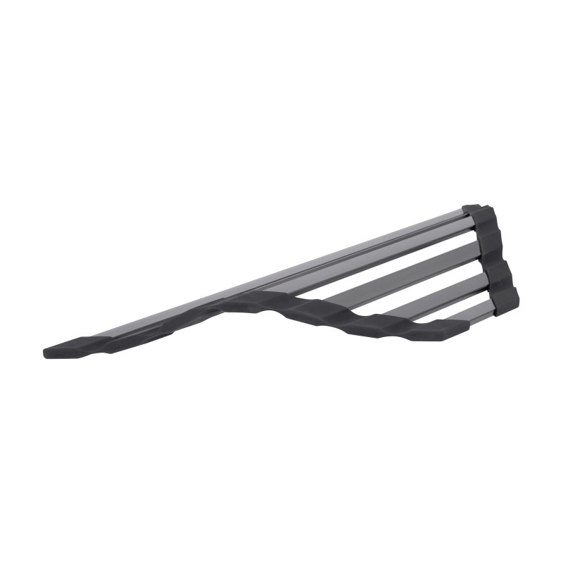 Сушарка на кухонну мийку кутова Lidz Acsis LA20 Black, плоска основа, для посуду 477х198 мм LDACS297BLM49773