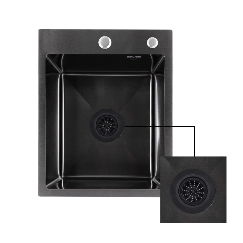 Сітка для сифона Lidz Acsis LA27 Black, силіконова, 117х117х37 мм LDACS33BLM49775