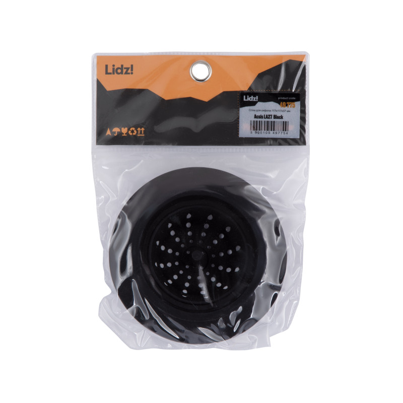 Сітка для сифона Lidz Acsis LA27 Black, силіконова, 117х117х37 мм LDACS33BLM49775