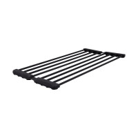 Сушарка на кухонну мийку з присоскою Lidz Acsis LA09 Black, кругла основа, для посуду 440х224 мм LDACSLA09BLM49777