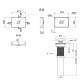Раковина накладна Qtap Aquarius 470x380x120 мм, Stone grey, прямокутна, з донним клапаном QTAQA188SG49780