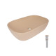 Раковина накладна Qtap Robin 600x390x150 мм, Beige, прямокутна, з донним клапаном QTROB188SB49787