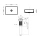 Раковина накладна Qtap Tern 610x350x135 мм, Stone grey, прямокутна, з донним клапаном QTTER188SG49789