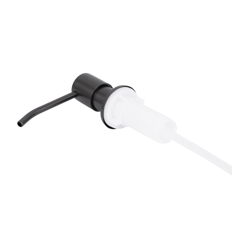 Дозатор для миючого засобу Lidz Acsis LA30 Brushed Black PVD, круглий LDACSLA30BLM49827