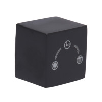 Ручка Qtap (25,7x32x32) для душової системи прихованого монтажу на два споживача Gemini Gunmetal Black PVD QTGEM257323250062