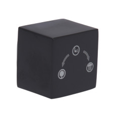 Ручка Qtap (25,7x32x32) для душової системи прихованого монтажу на два споживача Gemini Gunmetal Black PVD QTGEM257323250062