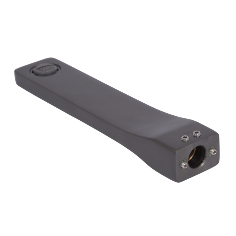 Вилив Qtap (25,8x39,3x200) для змішувача для раковини прихованого монтажу Gemini Gunmetal Black PVD QTGEM258393200GMB50128